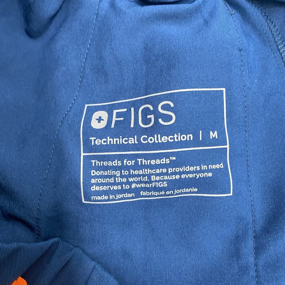 Figs Tech Collection Scrub Pants Deep Reef Blue Zamora Medium NWOT limited M - Picture 3 of 11